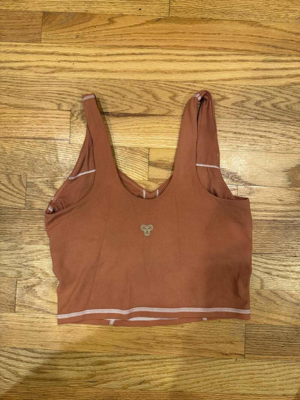 Aritzia Golden Tank Top Size S Brown Cropped Active